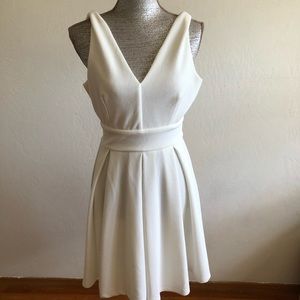 Haute Monde V-Neck Sleeveless Fit Flare Dress